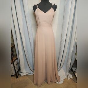 Lulu's Meteoric Rise Blush Maxi Dress